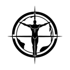 Atlas Wall Art — Compass & World Map Silhouette | 2 Sizes