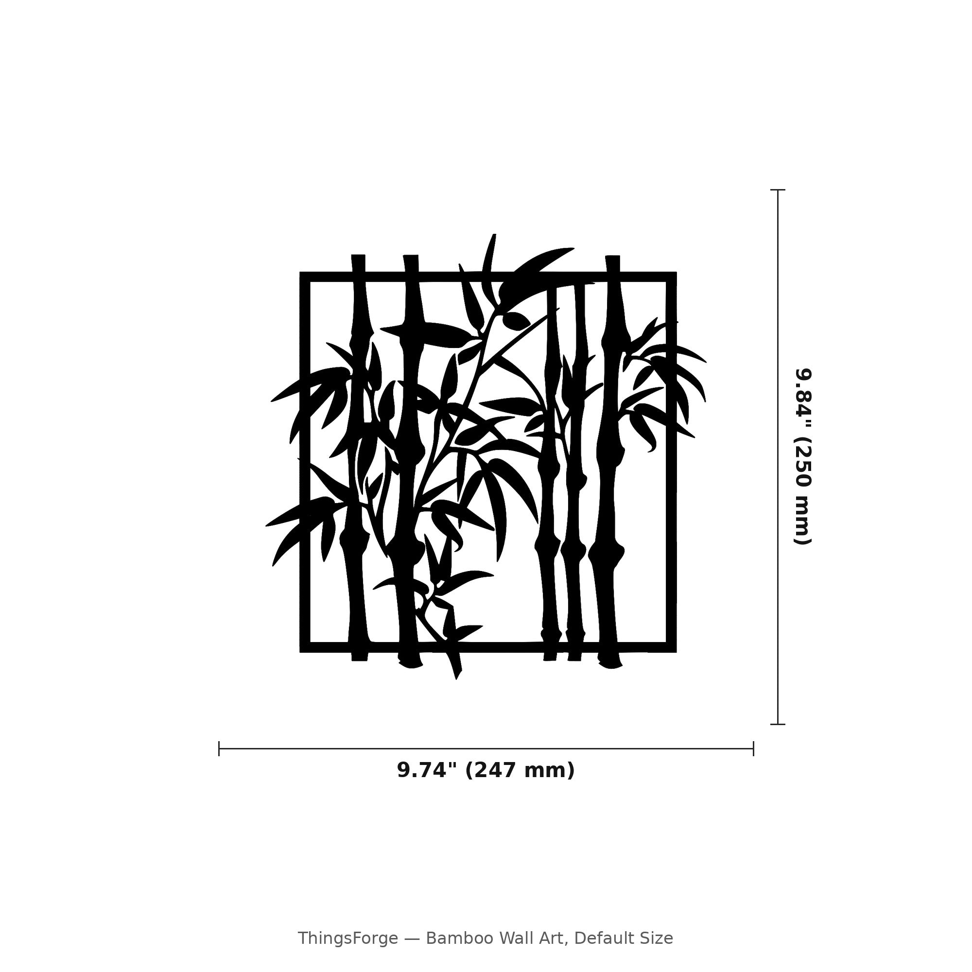 Bamboo Wall Art — Zen Botanical Silhouette | 2 Sizes