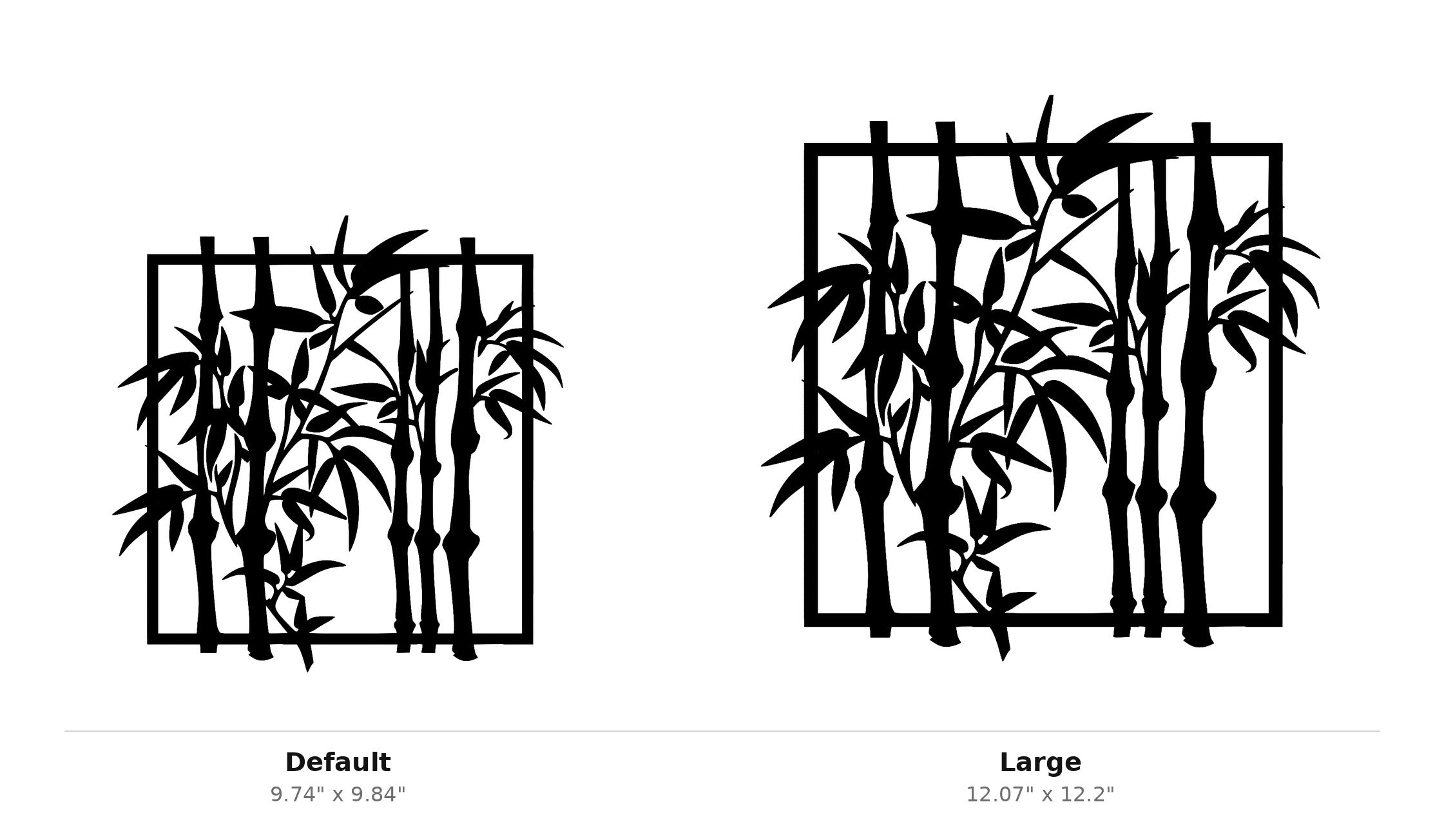 Bamboo Wall Art — Zen Botanical Silhouette | 2 Sizes