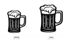 Beer Mug Wall Art — Frothy Pint Silhouette | 2 Sizes