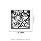 Cherry Blossoms Wall Art — Framed Blossom Branch Silhouette | 2 Sizes