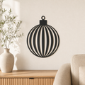 Christmas Tree Ball Wall Art — Giant Ornament Silhouette | 2 Sizes