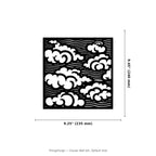 Clouds Wall Art — Japanese Wave & Cloud Panel | 2 Sizes