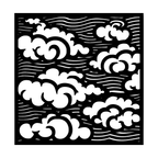 Clouds Wall Art — Japanese Wave & Cloud Panel | 2 Sizes