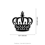Crown Wall Art — Modern Line Art Royal Crown Silhouette
