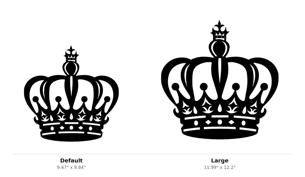 Crown Wall Art — Modern Line Art Royal Crown Silhouette
