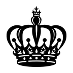 Crown Wall Art — Modern Line Art Royal Crown Silhouette