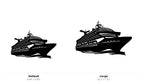 Cruise Ship Wall Art — Nautical Silhouette Decor