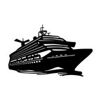 Cruise Ship Wall Art — Nautical Silhouette Decor