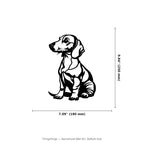 Dachshund Wall Art — Modern Line Art Wiener Dog Silhouette