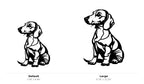 Dachshund Wall Art — Modern Line Art Wiener Dog Silhouette