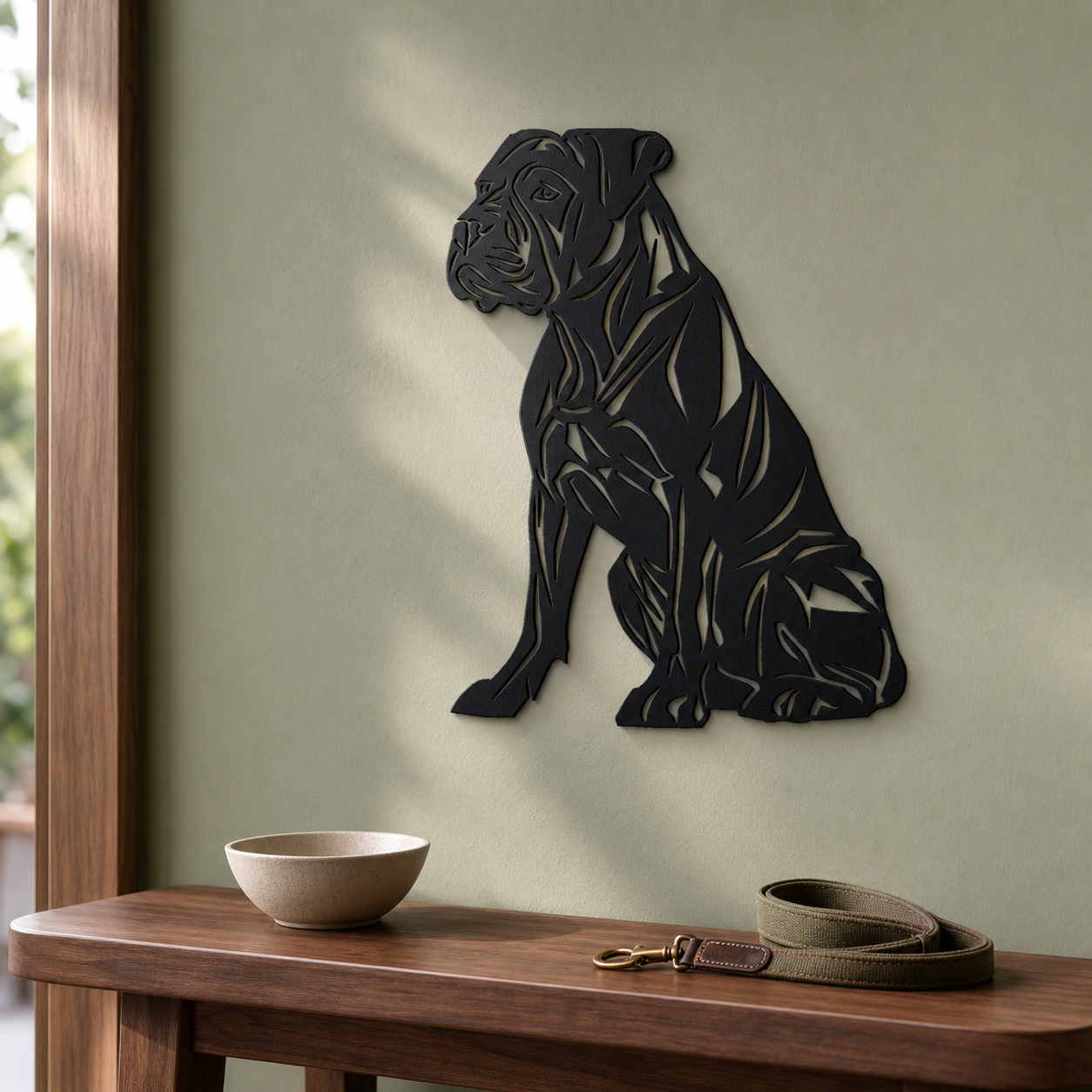 Cane Corso Italiano Wall Art — Geometric Dog Silhouette | 2 Sizes