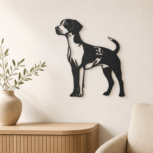 English Pointer Wall Art — Classic Pointing Stance Silhouette | 2 Sizes