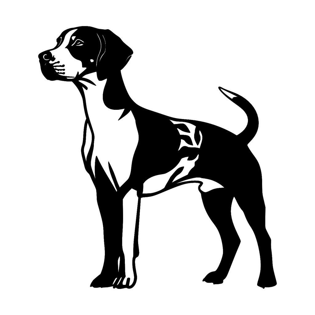 English Pointer Wall Art — Classic Pointing Stance Silhouette | 2 Sizes