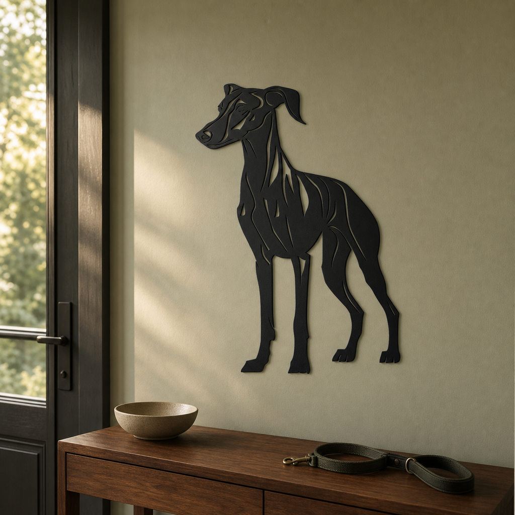 Italian Greyhound Wall Art — Standing Dog Silhouette | 2 Sizes