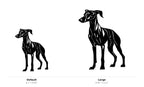 Italian Greyhound Wall Art — Standing Dog Silhouette | 2 Sizes