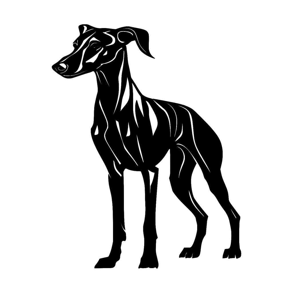 Italian Greyhound Wall Art — Standing Dog Silhouette | 2 Sizes