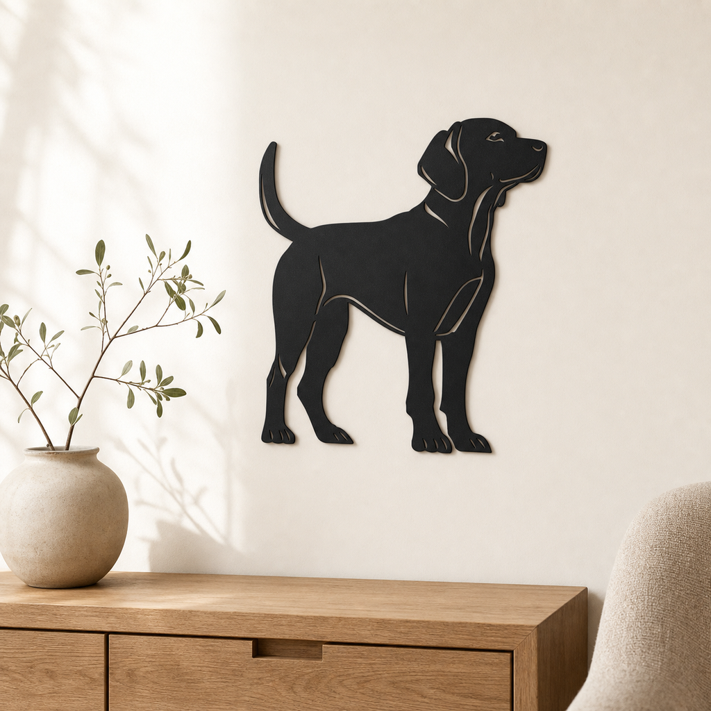 Labrador Wall Art — Standing Dog Silhouette | 2 Sizes
