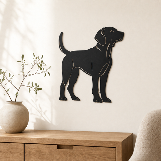 Labrador Wall Art — Standing Dog Silhouette | 2 Sizes