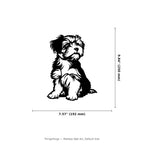 Maltese Wall Art — Sitting Puppy Silhouette | 2 Sizes