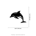 Dolphin Wall Art — Leaping Dolphin Silhouette | Coastal Wall Decor