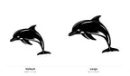 Dolphin Wall Art — Leaping Dolphin Silhouette | Coastal Wall Decor