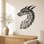 Dragon Head Wall Art — Low Poly Dragon Head | 2 Sizes