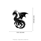 Dragon Wall Art — Winged Dragon Silhouette | 2 Sizes