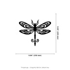 Dragonfly Wall Art — Boho Filigree Silhouette