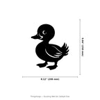 Duckling Wall Art — Baby Duck Silhouette | Nursery & Farmhouse Decor