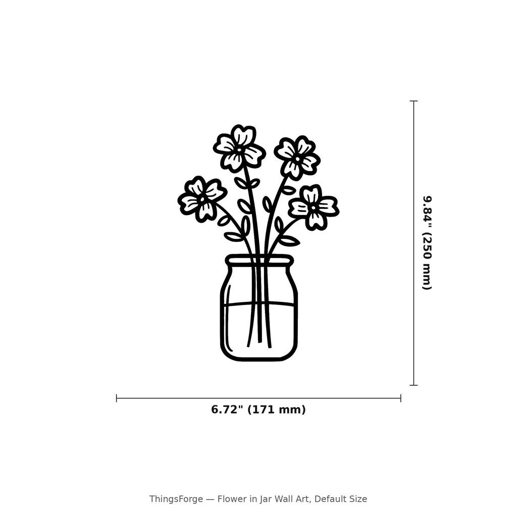 Flower in Jar Wall Art