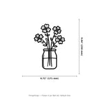 Flower in Jar Wall Art