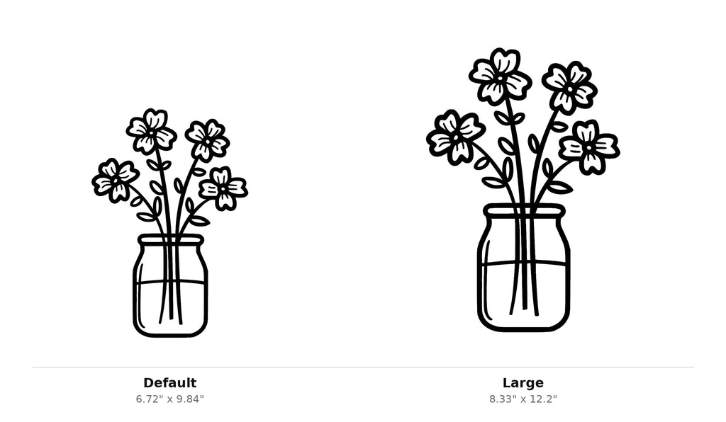 Flower in Jar Wall Art