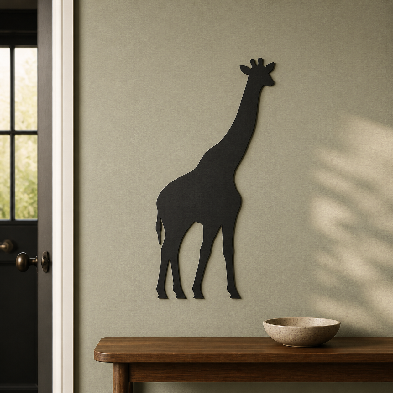 Giraffe Wall Art — Standing Giraffe Silhouette | 2 Sizes