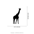 Giraffe Wall Art — Standing Giraffe Silhouette | 2 Sizes