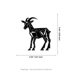 Goat Wall Art — Low Poly Standing Goat | 2 Sizes