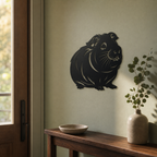 Guinea Pig Wall Art — Sitting Guinea Pig Silhouette | 2 Sizes