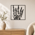Lavender Wall Art — Lavender Sprig Botanical Silhouette | 2 Sizes