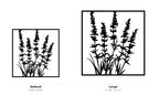 Lavender Wall Art — Lavender Sprig Botanical Silhouette | 2 Sizes