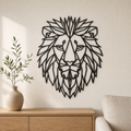 Lion Head Wall Art — Low Poly Lion Head | 2 Sizes