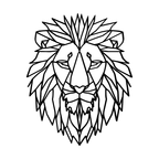 Lion Head Wall Art — Low Poly Lion Head | 2 Sizes
