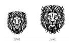 Lion Head Wall Art — Detailed Lion Head Silhouette | 2 Sizes