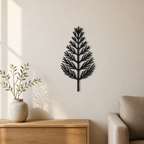 Modern Christmas Tree Wall Art — Geometric Tree Silhouette | 2 Sizes