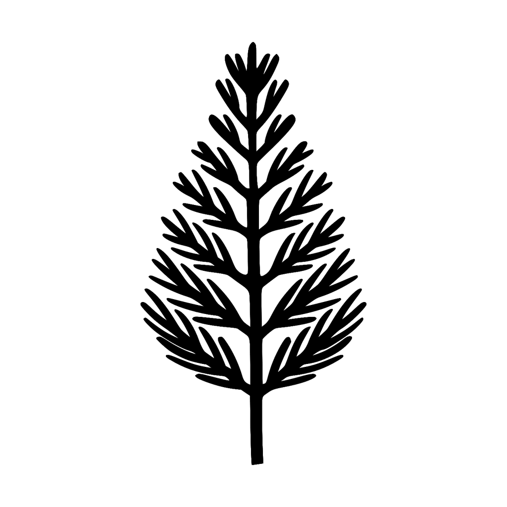 Modern Christmas Tree Wall Art — Geometric Tree Silhouette | 2 Sizes
