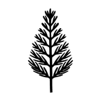 Modern Christmas Tree Wall Art — Geometric Tree Silhouette | 2 Sizes