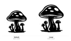 Mushrooms Wall Art — Toadstool Cluster Silhouette | 2 Sizes