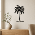 Palm Tree Wall Art — Surfboard Shaped Beach Scene | 2 Sizes