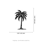 Palm Tree Wall Art — Surfboard Shaped Beach Scene | 2 Sizes