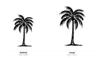 Palm Tree Wall Art — Surfboard Shaped Beach Scene | 2 Sizes