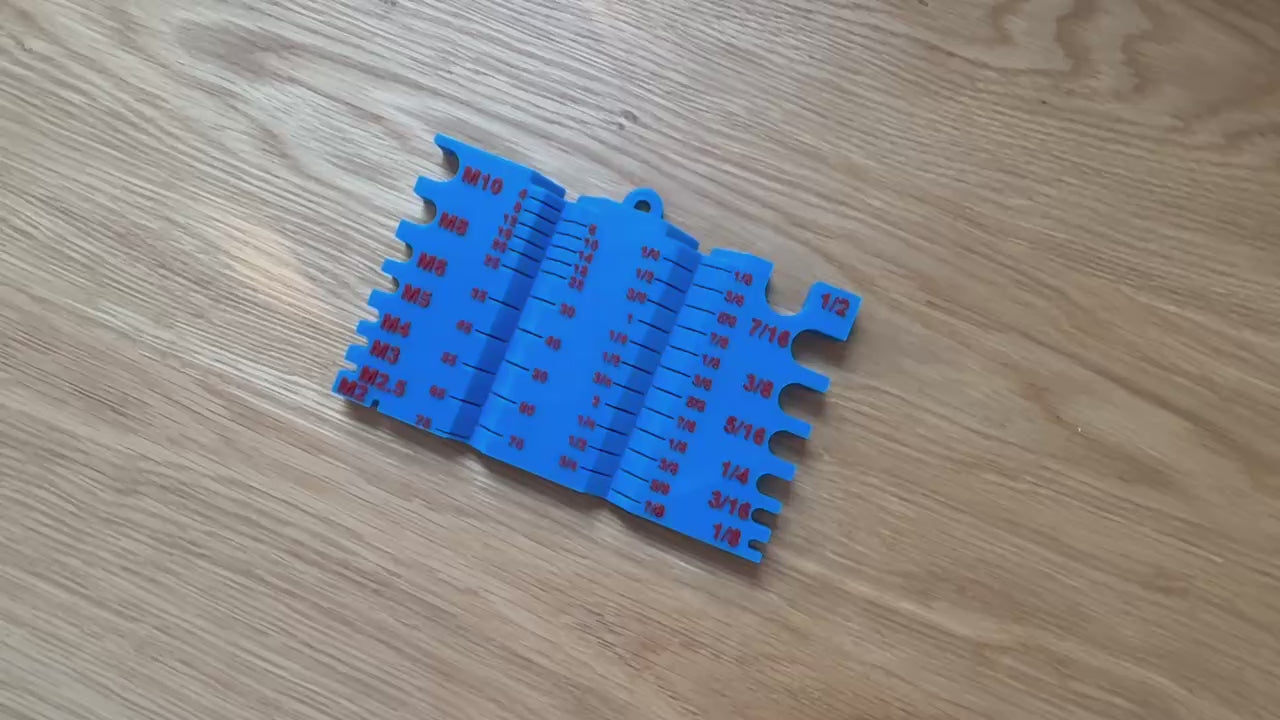 Bolt & Screw Gauge Tool | Metric & SAE | Custom Team Colors